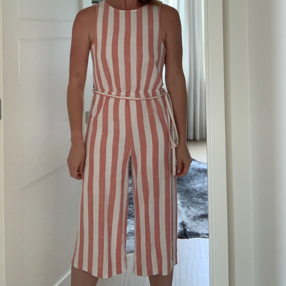 Stripe culottes jumpsuit 🍑